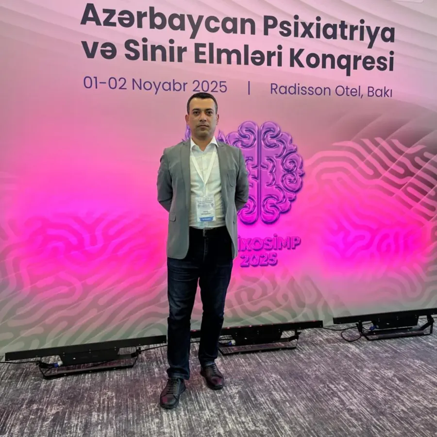 Dr. Fərid Məmmədov Azərbaycan Psixiatriya və Sinir Elmləri Konqresində, Radisson Otel, Bakı, noyabr 2025